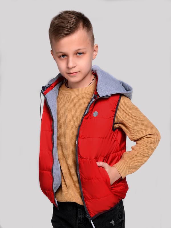

Жилет детский CosmoTex Джуниор, томат, 122, Красный, Джуниор