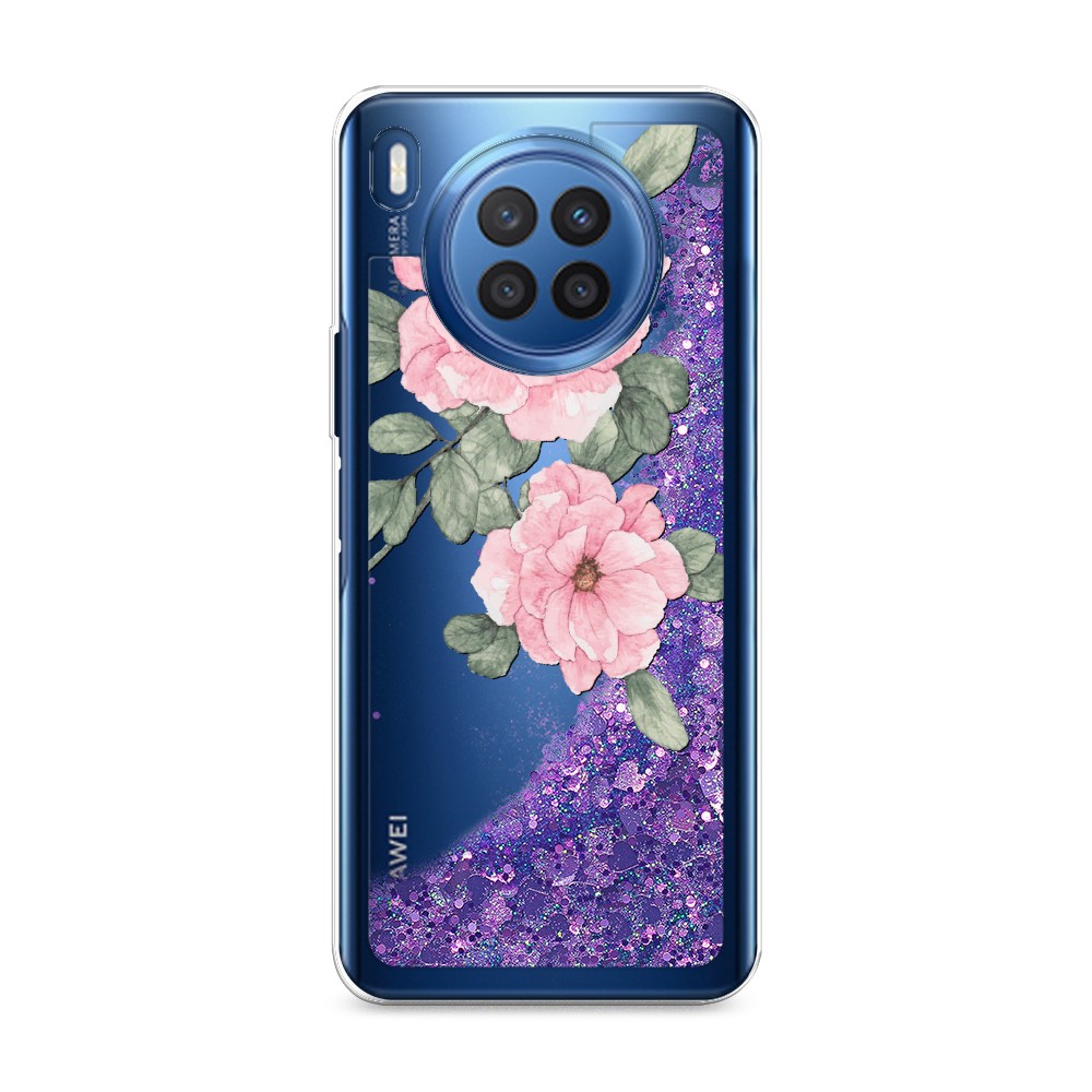 

Чехол Awog на Huawei Nova 8i/Honor 50 lite "Акварельные розовые цветы", Разноцветный, 6106392-1