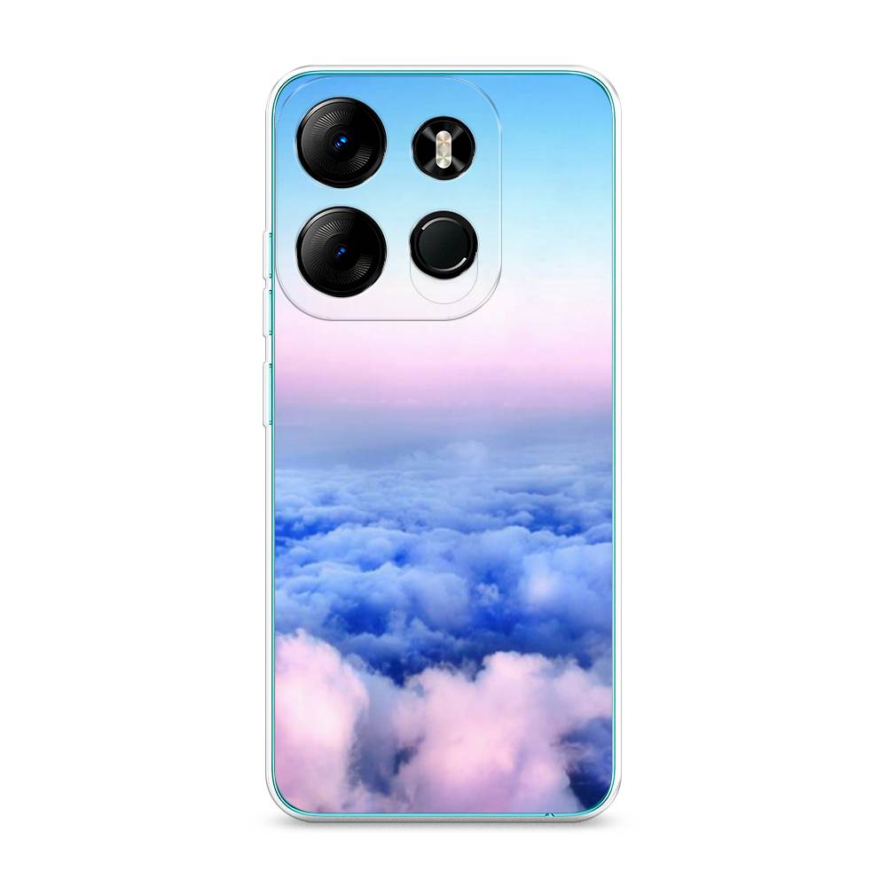 

Чехол Awog на Tecno Spark Go 2023"Облака", Голубой;розовый, 303150-4