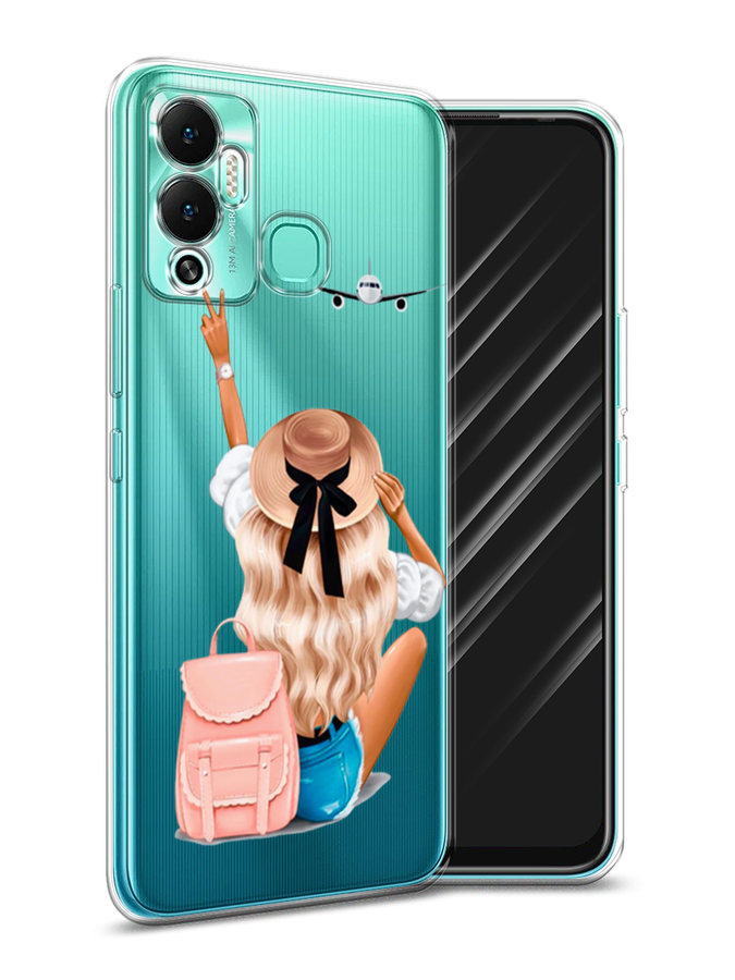 

Чехол Awog на Infinix Hot 12 Play "Автостопом самолетом", Разноцветный, 3101750-7