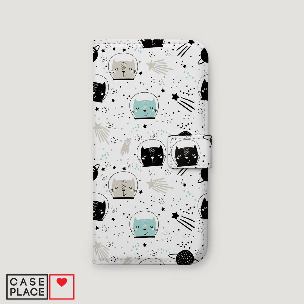 

Чехол Awog на Honor 10X Lite "Котики космонавты", Белый;голубой;желтый, 6104685-1