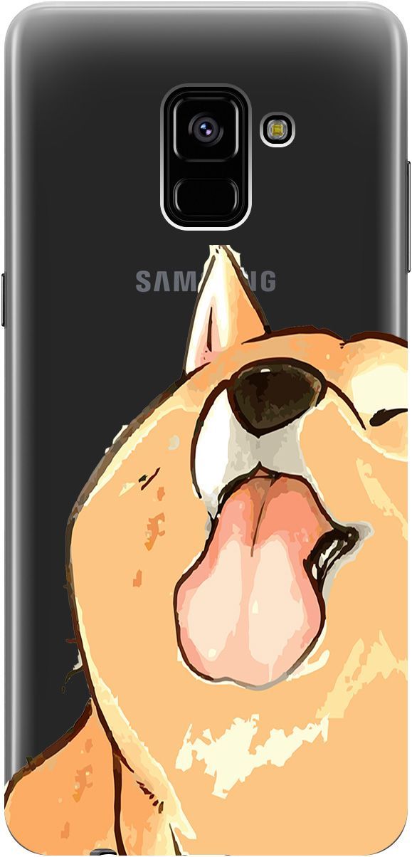 

Чехол на Samsung Galaxy A8+ (2018) с принтом "Shiba" прозрачный, Прозрачный;бежевый, 5407