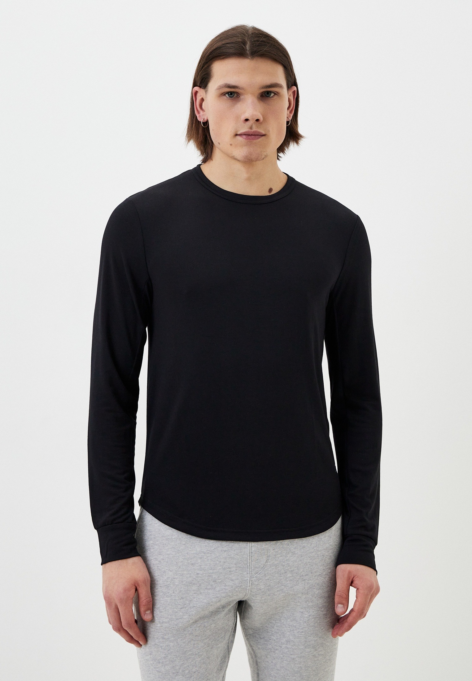 

Лонгслив мужской Reebok Rbk-Chill+ Ls Tee черный L, Rbk-Chill+ Ls Tee