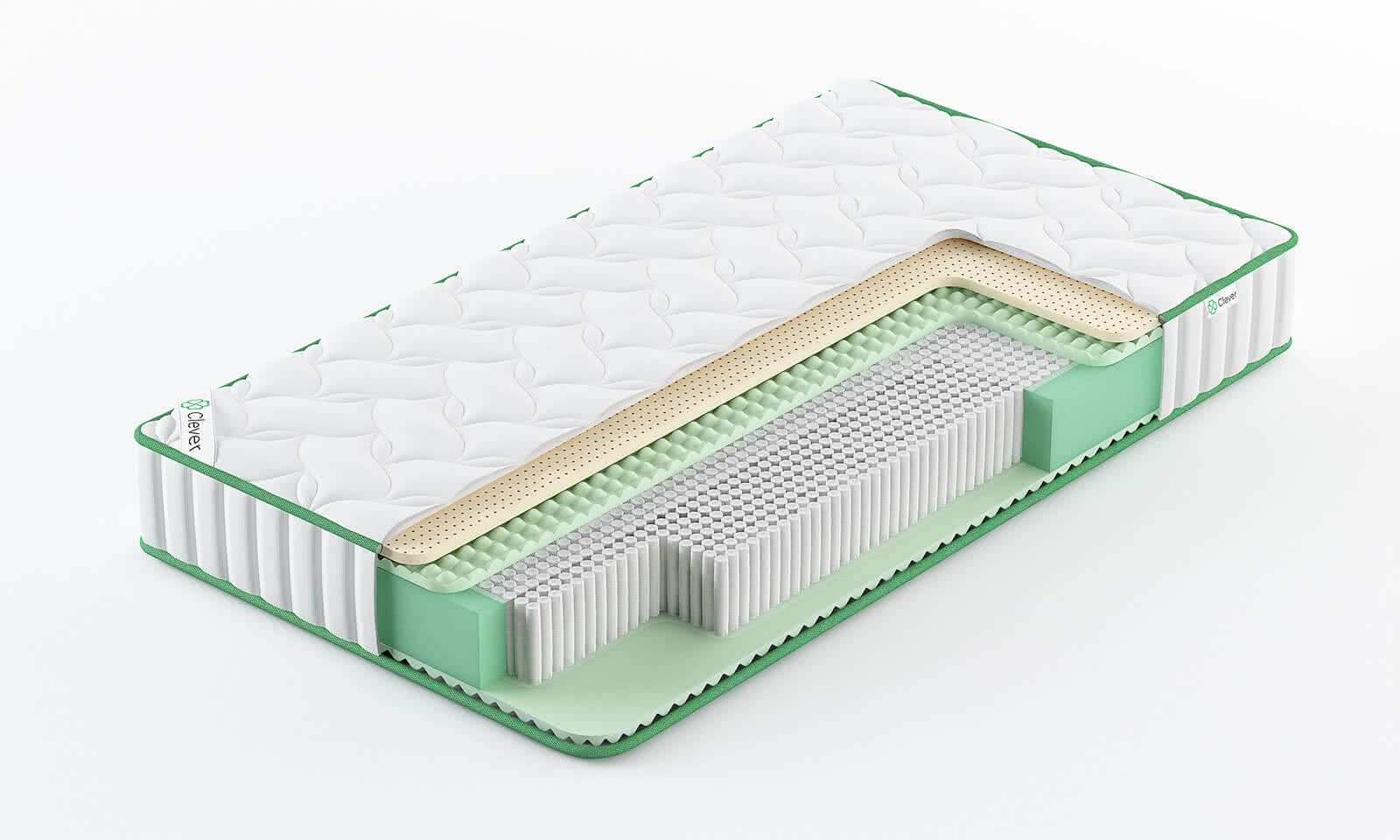 

Матрас Clever Breeze S2000 60x180, Белый, Breeze S2000