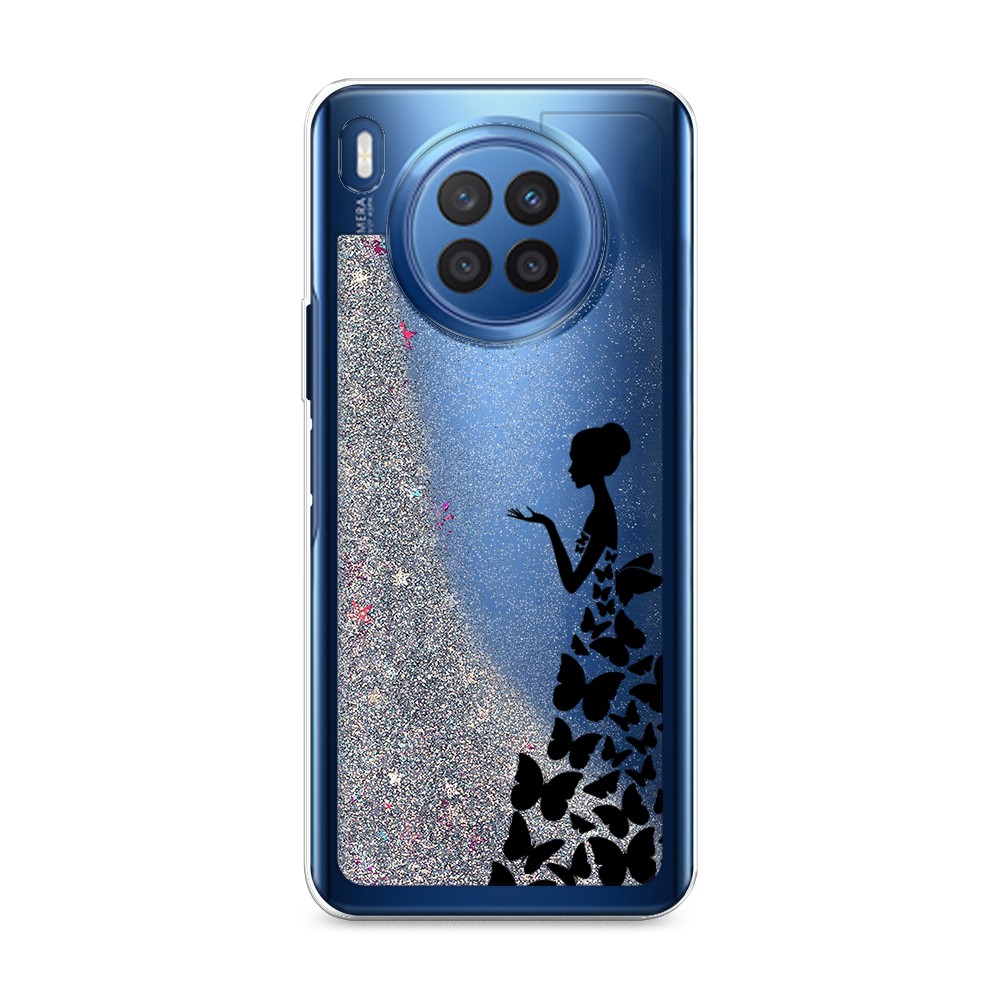 

Чехол Awog на Huawei Nova 8i/Honor 50 lite "Дама в бабочках", Разноцветный, 6106391-1