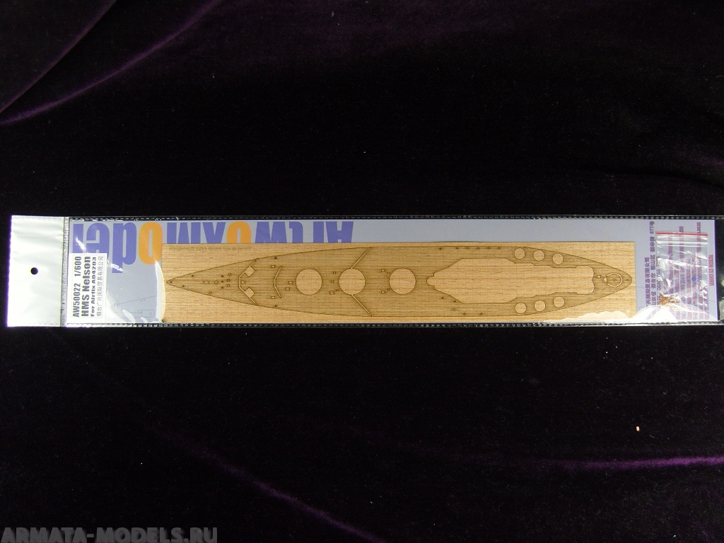 

AW50022 Деревянная палуба для 1/600 HMS Nelson