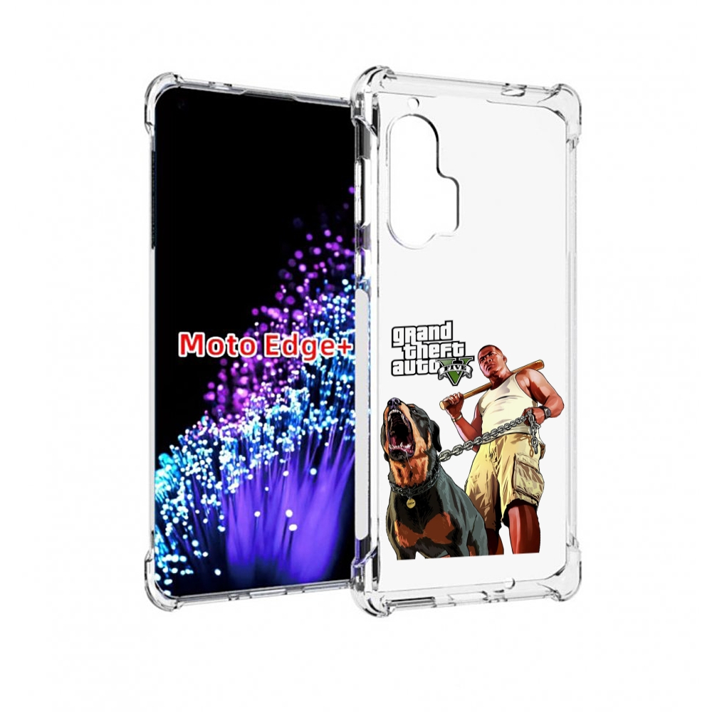 

Чехол MyPads GTA грозная собака для Motorola Edge+ Plus, Прозрачный, Tocco