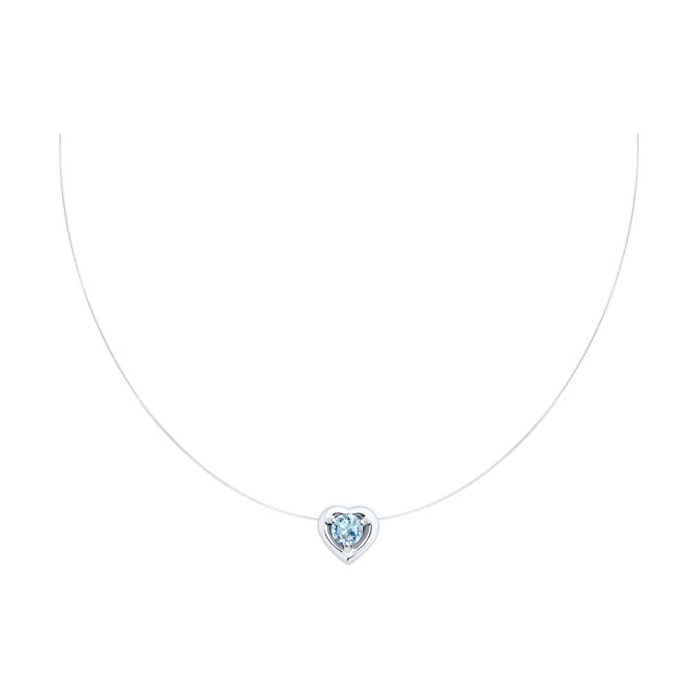 

Колье из красного золота 45 см Diamant 51-370-01489-2, родолит/топаз, 51-370-01489-2