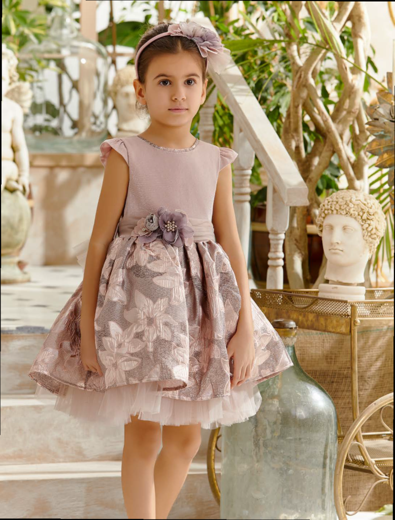 Платье детское Beggi Ceremony 42982, розовый, 104