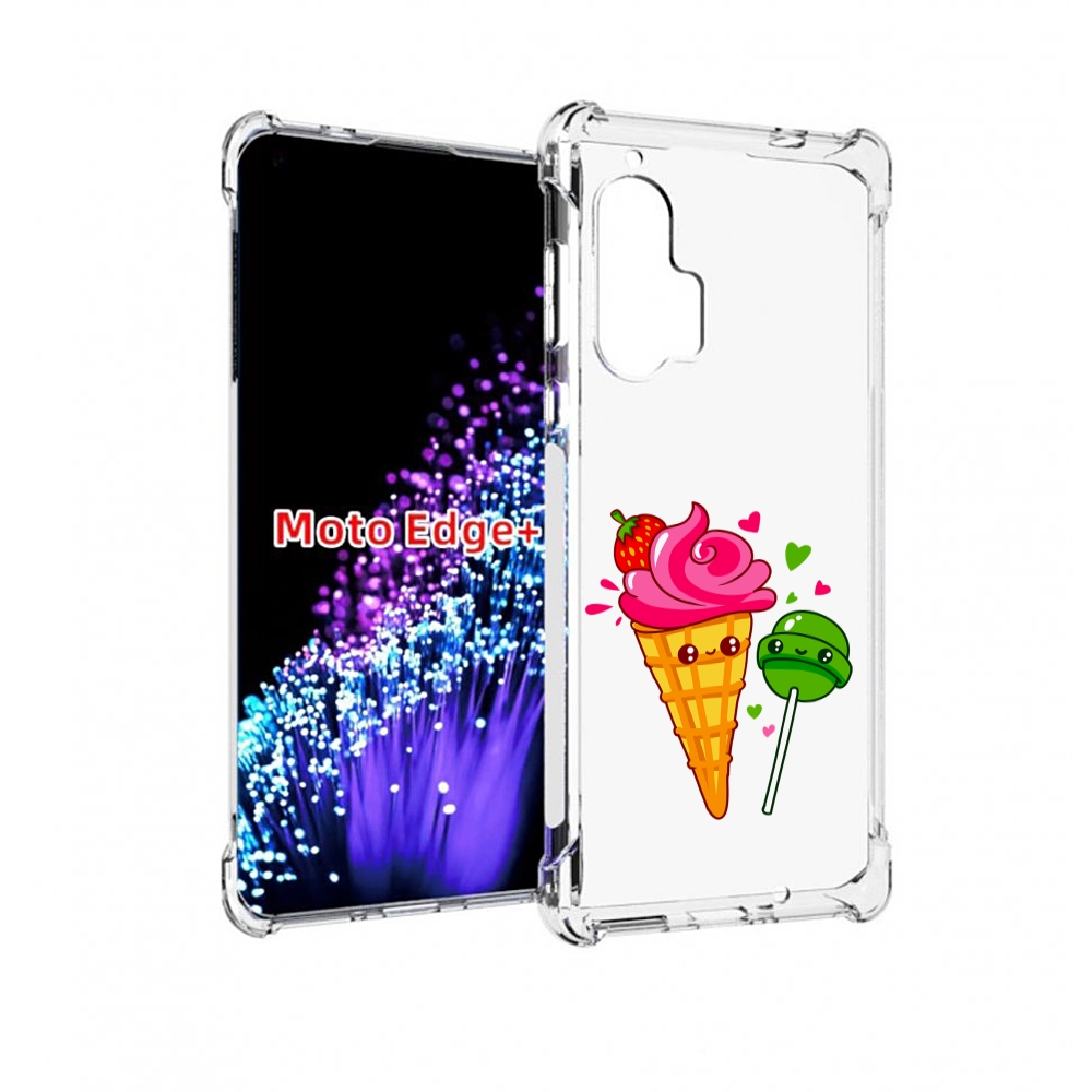 

Чехол MyPads Вкусняшки для Motorola Edge+ Plus, Прозрачный, Tocco