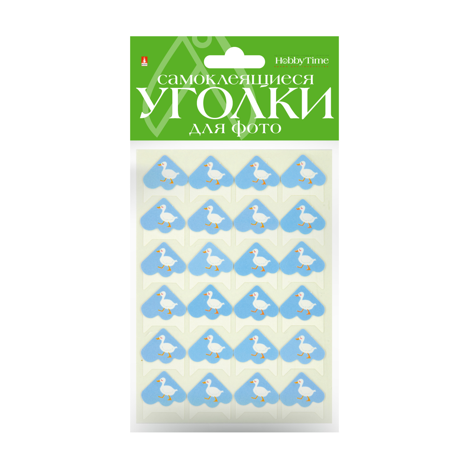 

УГОЛКИ ДЛЯ ФОТО САМОКЛЕЯЩИЕСЯ , УТЕНОК, 24 ШТ, Арт. 2-745/20, Разноцветный