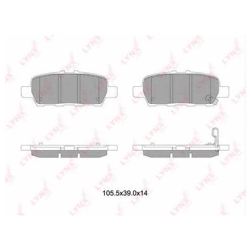 

Комплект задних тормозных колодок Lynx BD5745