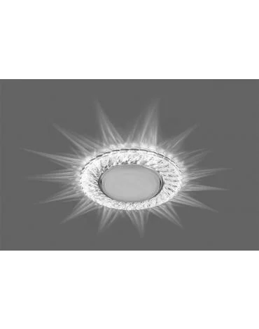 

Светильник Feron CD4021 20LEDx2835 SMD 4000K, 15W GX53,без лампы, прозрачный, хром