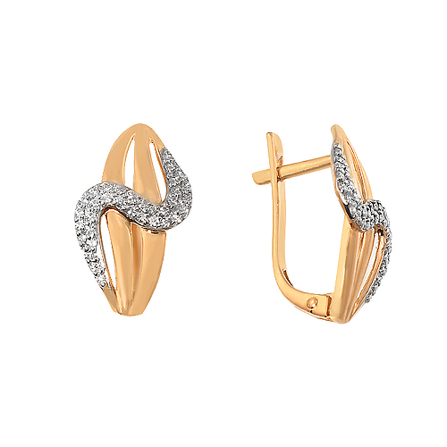 

Серьги из красного золота с фианитом НАШЕ ЗОЛОТО ЮИС132-2537, ЮИС132-2537