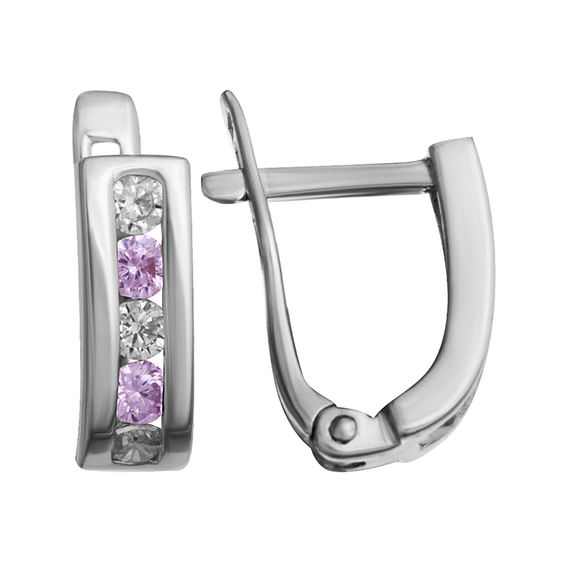 

Серьги из серебра с фианитом НАШЕ ЗОЛОТО 2ИС120510, 2ИС120510