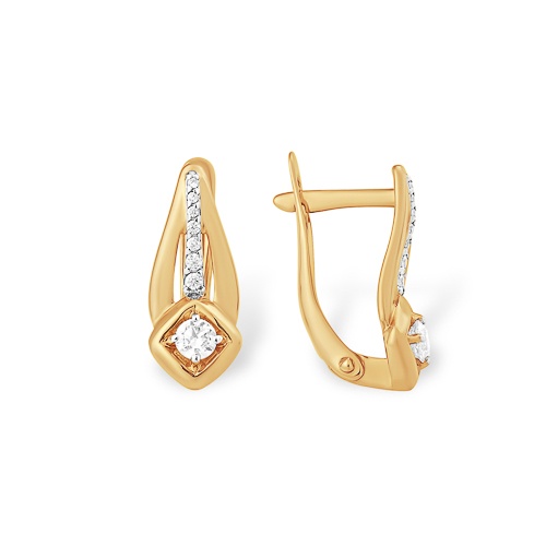 

Серьги из красного золота swarovski НАШЕ ЗОЛОТО ЮПС13210072, ЮПС13210072