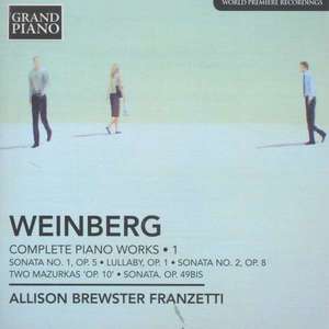 WEINBERG, M.: Piano Music (Complete), Vol. 1 - Piano Sonatas Nos. 1 and 2 / Berceuse