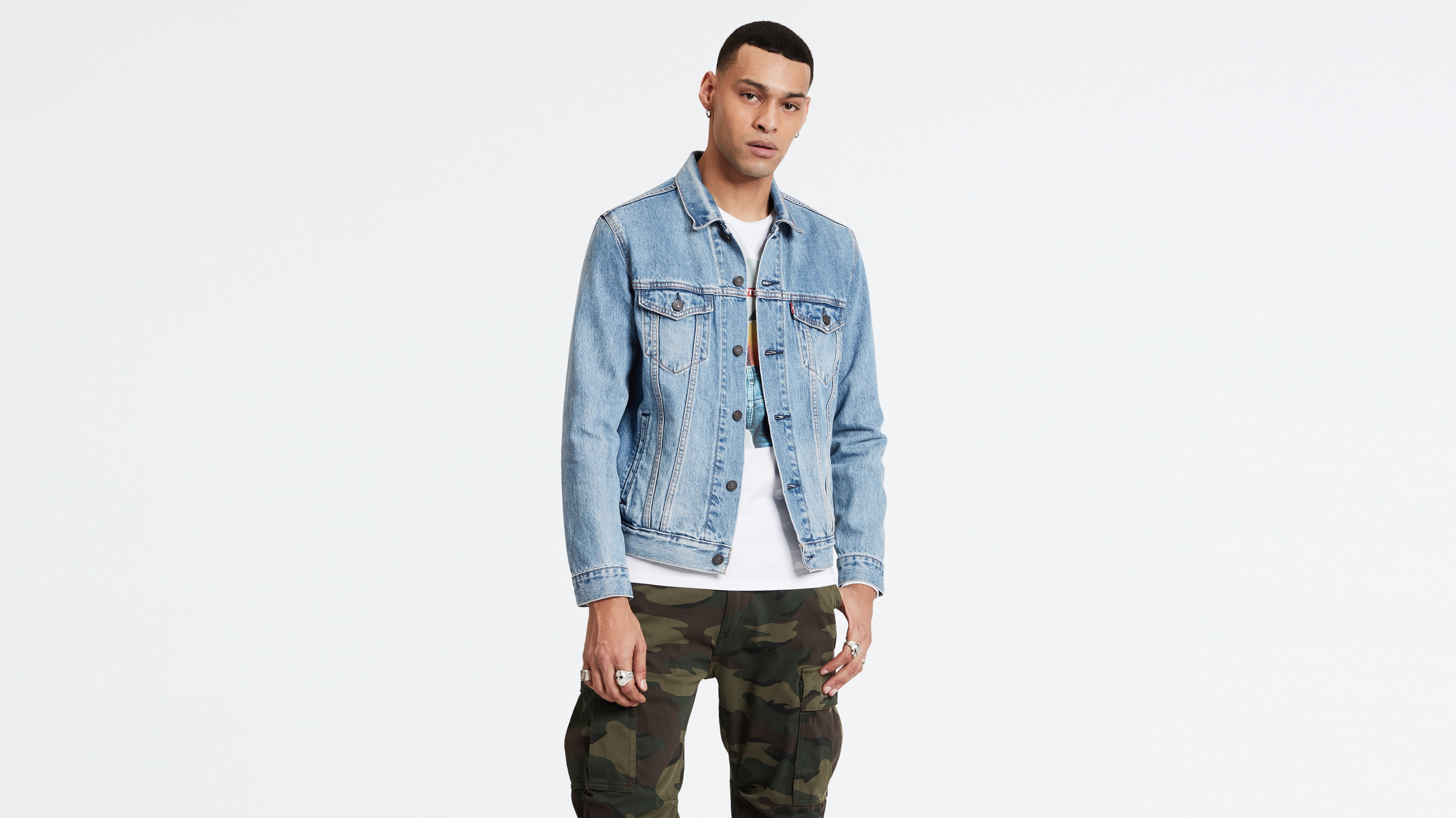 

Джинсовая куртка мужская Levi's 72334-0409 синяя S, Синий, 72334-0409