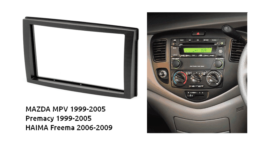 

Рамка переходная Ksize RP-MZUNB Mazda универсальная 2Din трапеция, RP-MZUNB