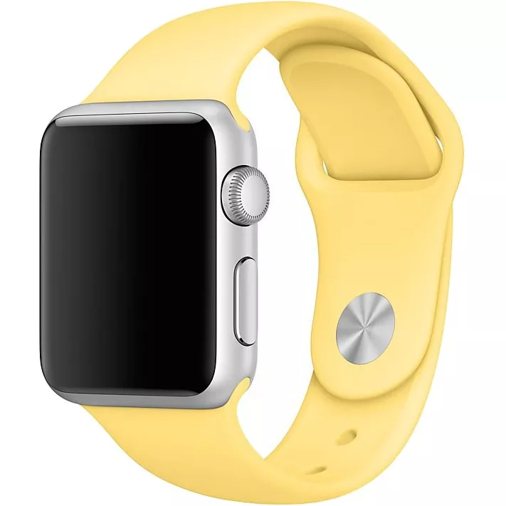 Спортивный ремешок Guardi Sport Band для Apple Watch 38/40 мм желтый (Pollen)