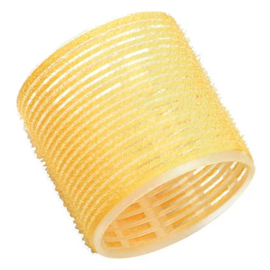 Аксессуар для волос Dewal Бигуди-липучки d=65 мм Желтый 6 шт стяжки липучки для проводов 150х10х1 5 мм тундра желтый 10 шт