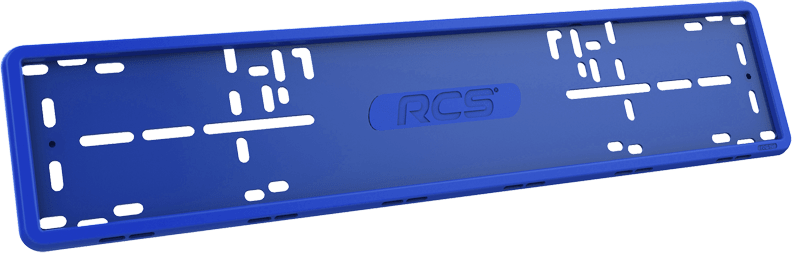 фото Силиконовая рамка номерного знака rcs v4.0 синяя 1шт