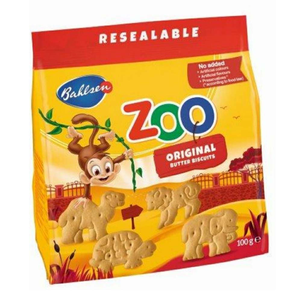 Печенье Bahlsen Leibniz Zoo сливочное с фигурками животных 100 г