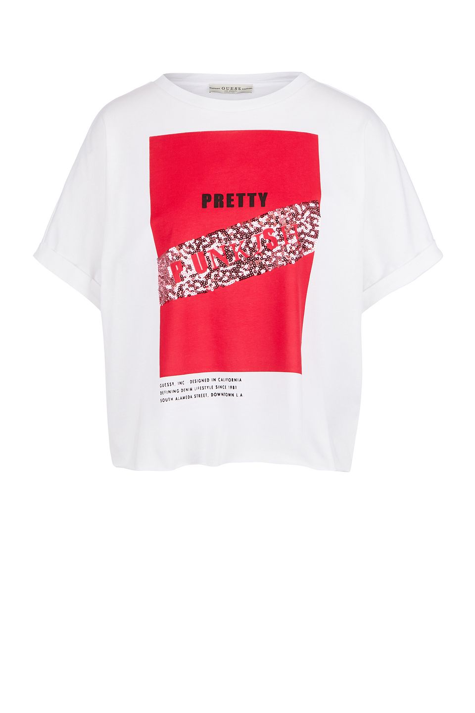 

Футболка женская Guess W01I0K-I3Z00 белая S, Белый, W01I0K-I3Z00