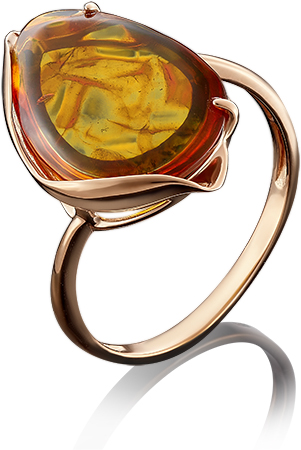 

Кольцо из золота р. , PLATINA jewelry 01-4817-00-271-1110-46, янтарь, 01-4817-00-271-1110-46