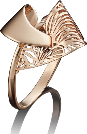 

Кольцо из красного золота р. 19.5 PLATINA jewelry 01-4984-00-000-1110-48, 01-4984-00-000-1110-48