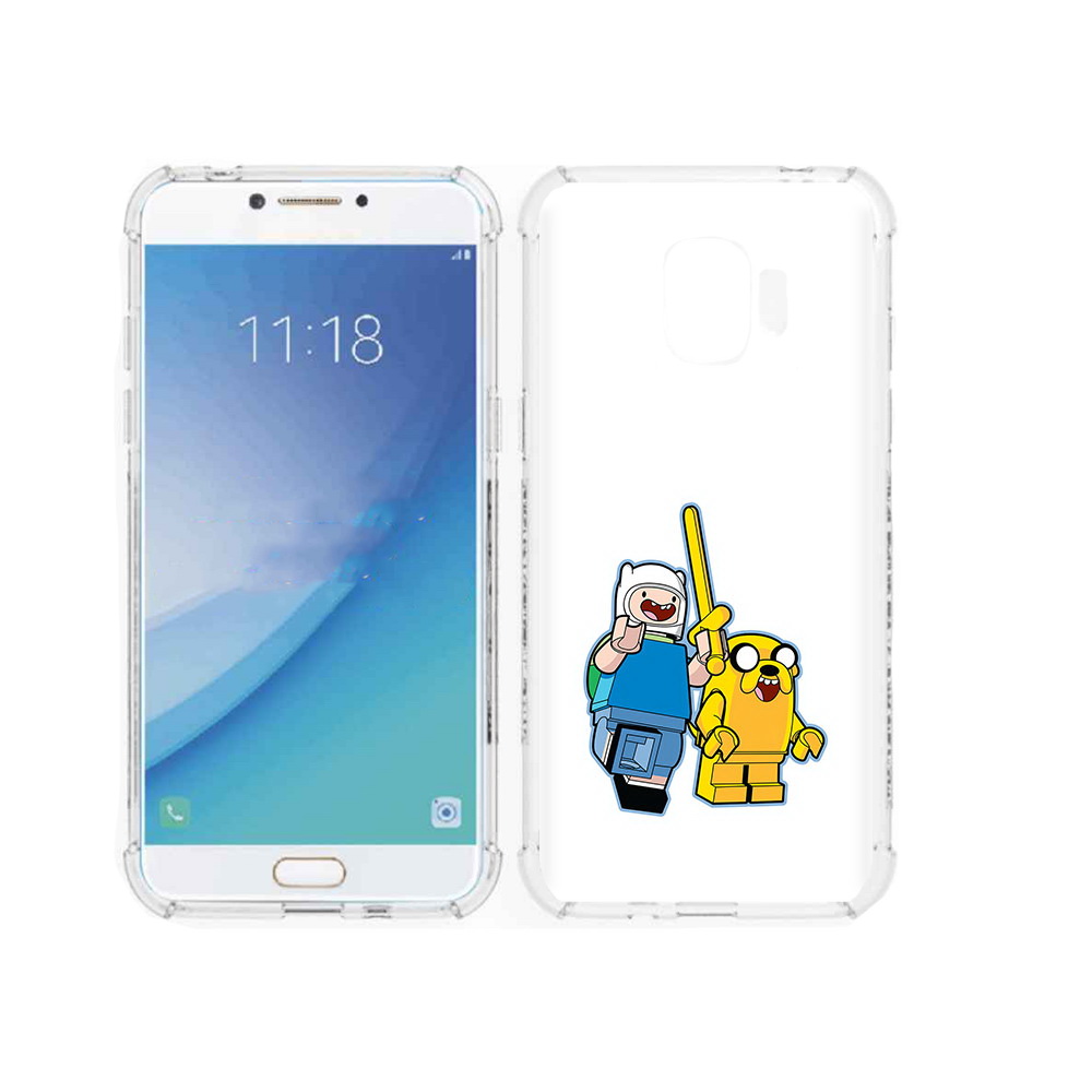 

Чехол MyPads Tocco для Samsung Galaxy J2 Pro (2018) время приключений лего, Прозрачный, Tocco