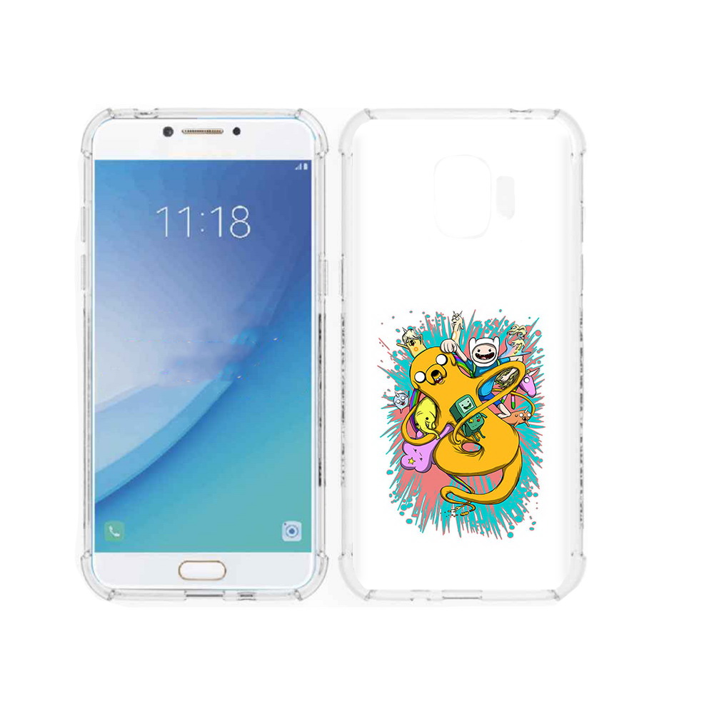 Чехол MyPads Tocco для Samsung Galaxy J2 Pro (2018) время приключений рисунок