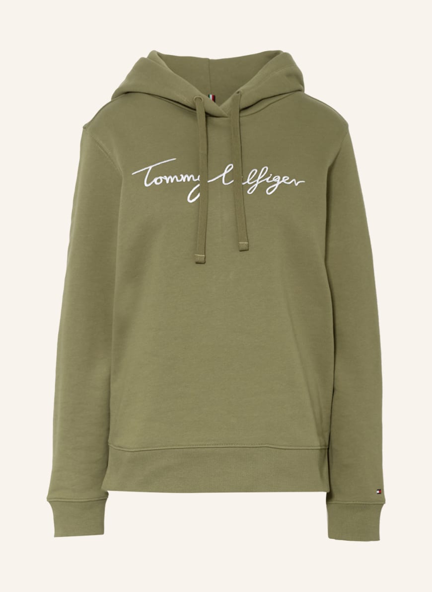 

Худи женское Tommy Hilfiger 1001292571 зеленое XL (доставка из-за рубежа), 1001292571