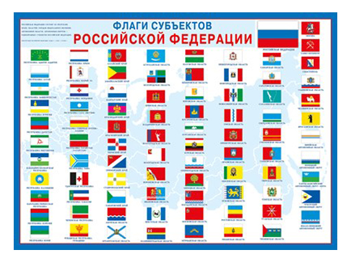 

Плакат "Флаги субъектов РФ" 071.344