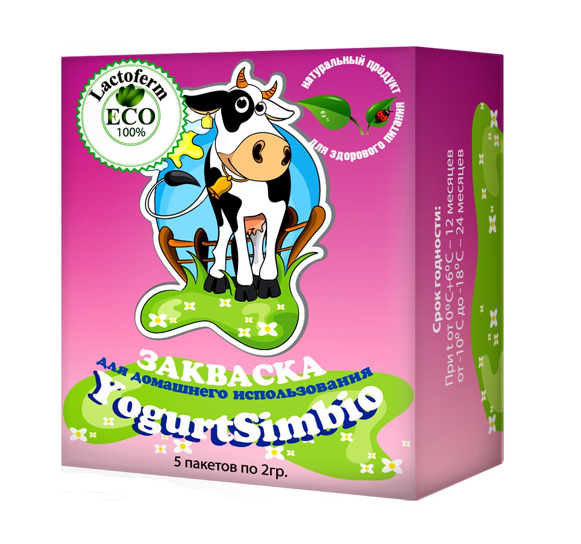 

Закваска YogurtSimbio Lactoferm ECO 1 пакет, 1 г