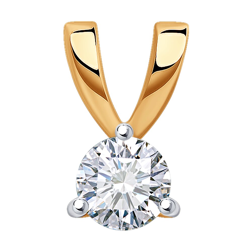 

Кулон из красного золота SOKOLOV Diamonds 1030894, бриллиант, 1030894