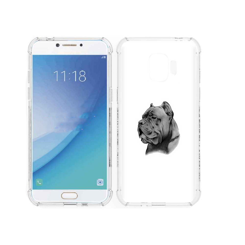 Чехол MyPads Tocco для Samsung Galaxy J2 Pro (2018) грозный бульдог (PT226925.585.300)