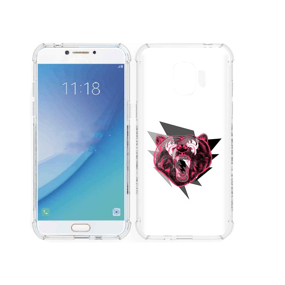 

Чехол MyPads Tocco для Samsung Galaxy J2 Pro (2018) грозовой медведь (PT226925.585.301), Прозрачный, Tocco