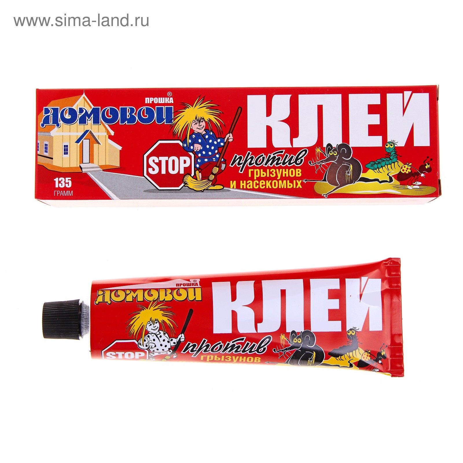 

Клей от грызунов Домовой Прошка Дейли Кемикалс 182867 135 г, Дейли Кемикалс