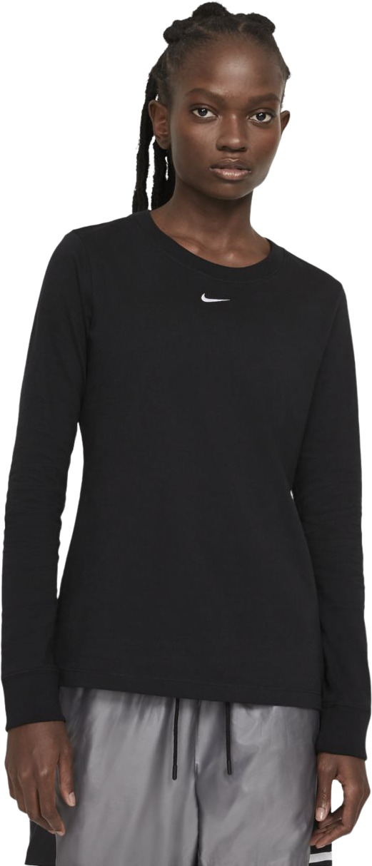 

Лонгслив женский Nike W NSW TEE ESSNTL LS LBR черный S, W NSW TEE ESSNTL LS LBR