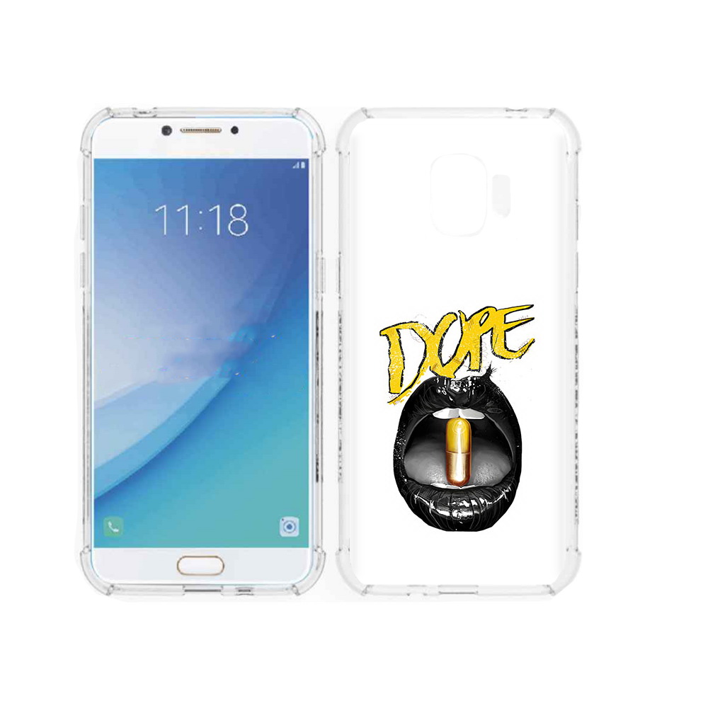 

Чехол MyPads Tocco для Samsung Galaxy J2 Pro (2018) губы (PT226925.585.303), Прозрачный, Tocco