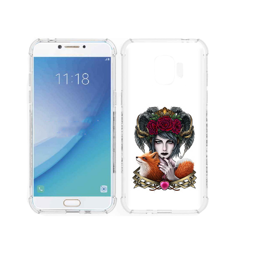 

Чехол MyPads Tocco для Samsung Galaxy J2 Pro (2018) девушка с лисой (PT226925.585.314), Прозрачный, Tocco