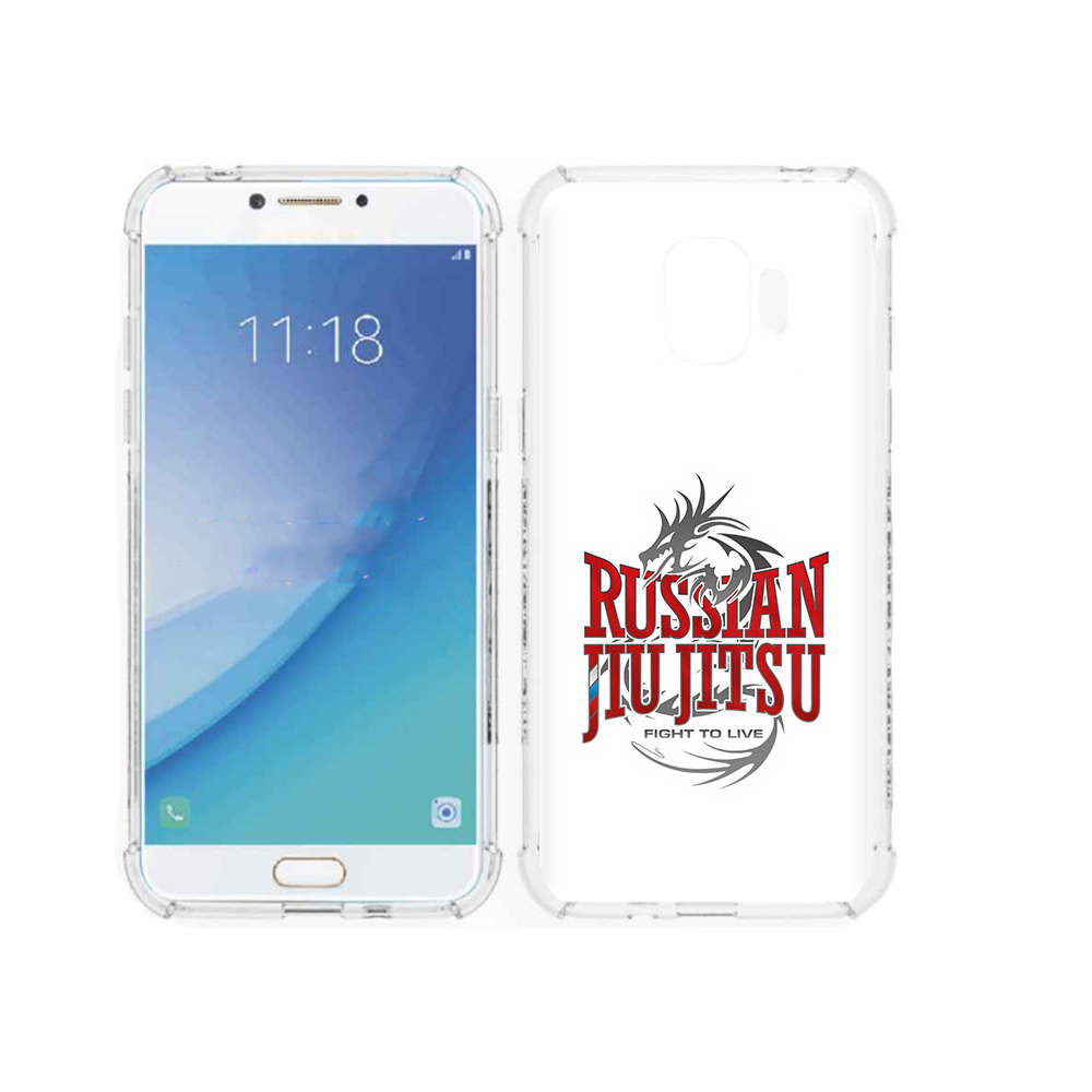 

Чехол MyPads Tocco для Samsung Galaxy J2 Pro (2018) джиу джитсу (PT226925.585.321), Прозрачный, Tocco
