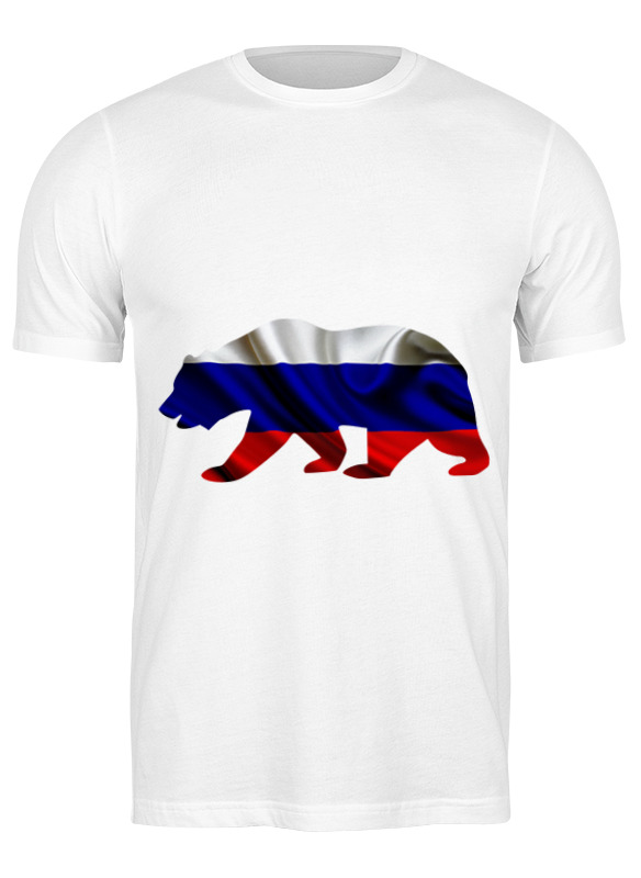 

Футболка мужская Printio Русский медведь белая 2XL, Белый, Русский медведь