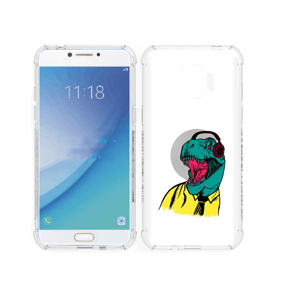 

Чехол MyPads Tocco для Samsung Galaxy J2 Pro (2018) дино (PT226925.585.326), Прозрачный, Tocco