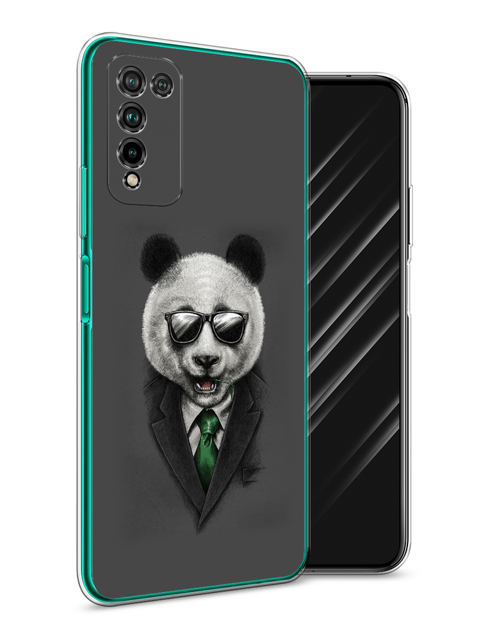 фото Чехол awog "деловая панда" для honor 10x lite