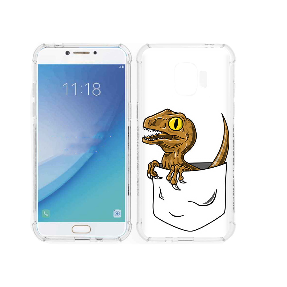 Чехол MyPads Tocco для Samsung Galaxy J2 Pro (2018) динозавр в кармане (PT226925.585.327)
