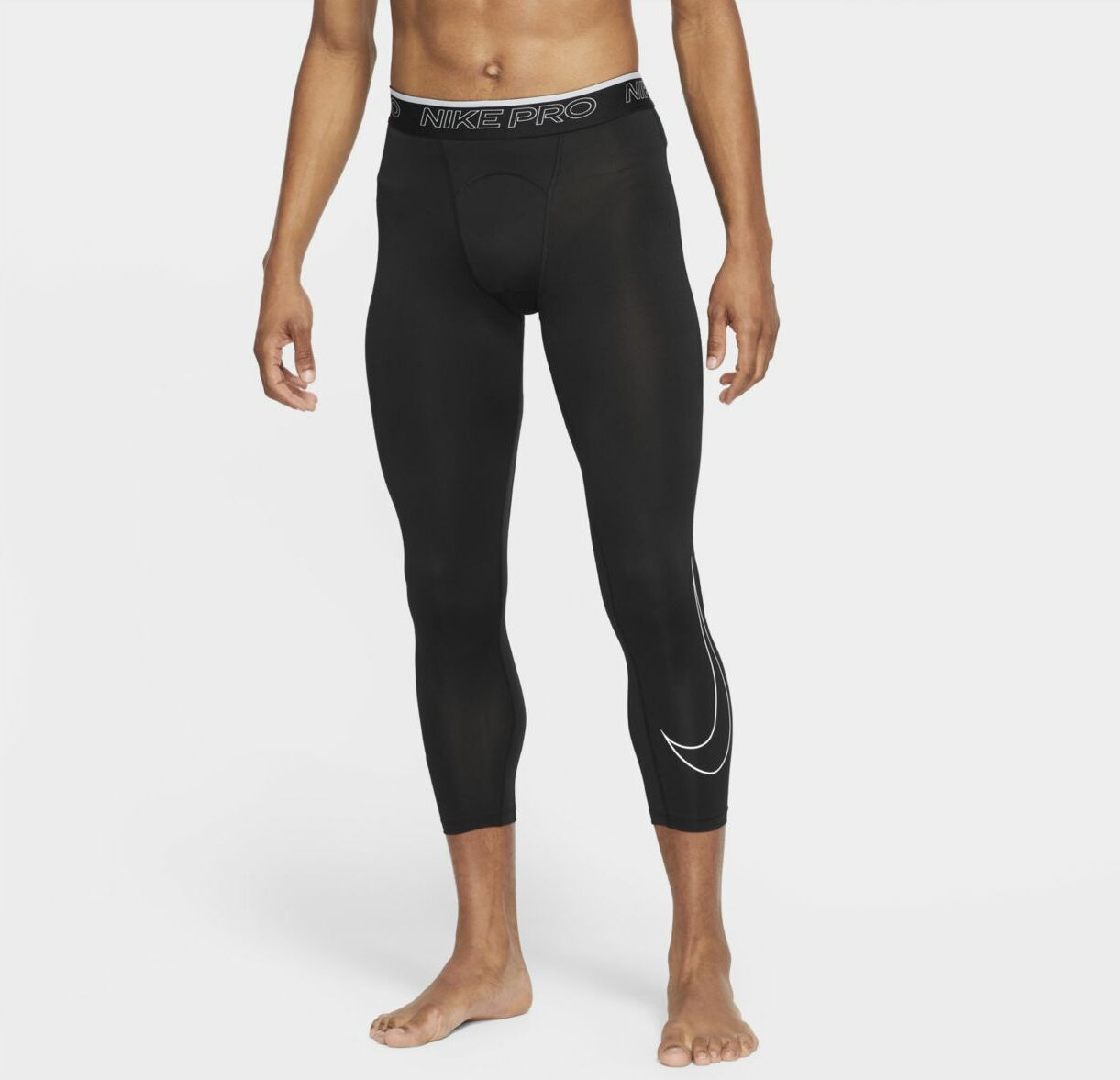 Тайтсы мужские Nike M NP DF 3QT TIGHT черные L