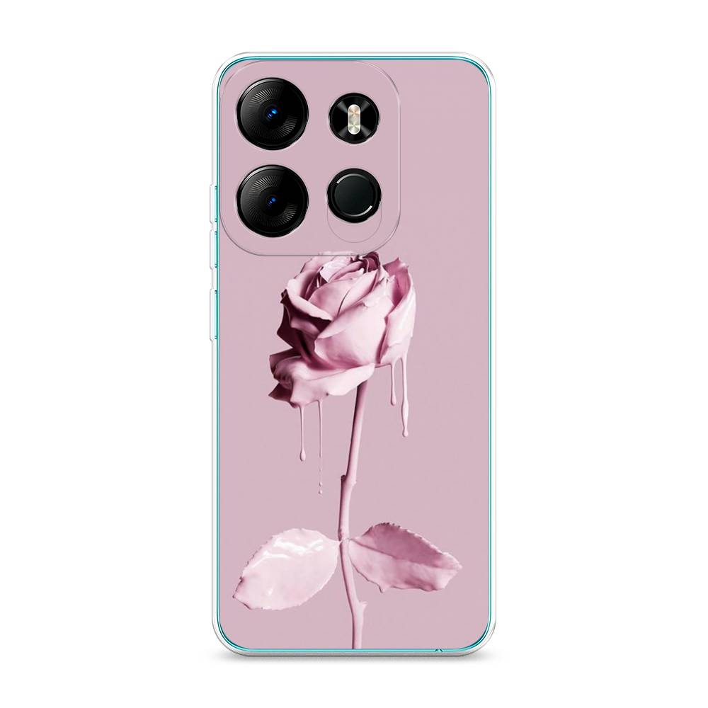 

Чехол Awog на Tecno Spark Go 2023"Роза в краске", Белый;розовый, 303150-8