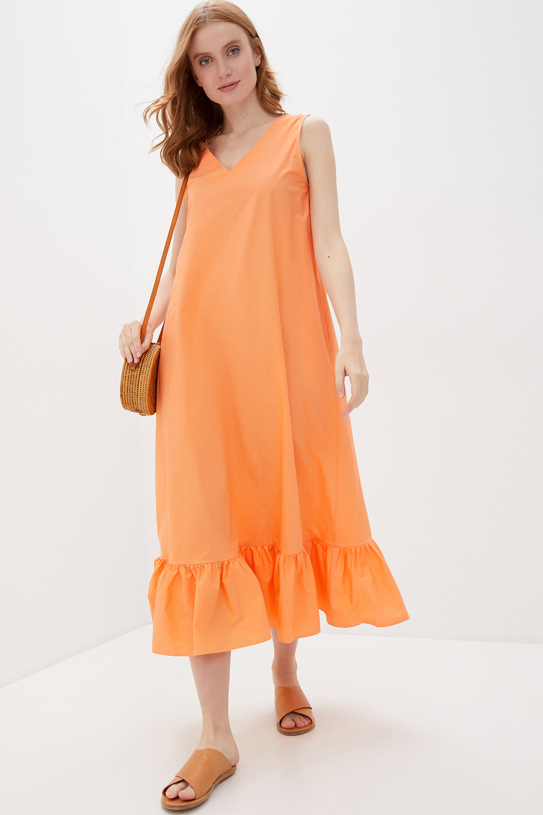 Платье женское Baon B460022 оранжевое M